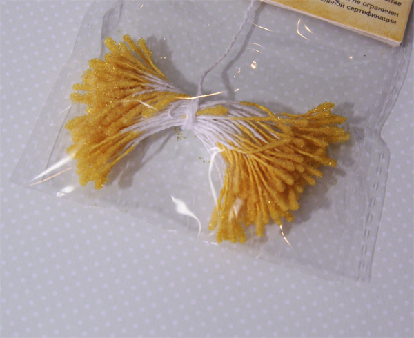 Тычинки Magic, цвет жёлтый в обсыпке