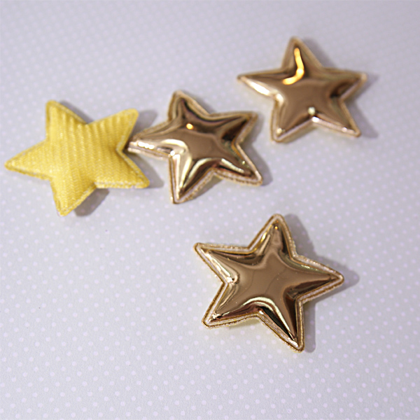 Украшение из кожзама "Звезда", цвет золотой (660)