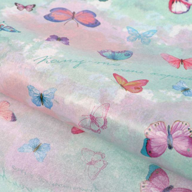 Бумага тишью "Бабочки", 50 х70 см