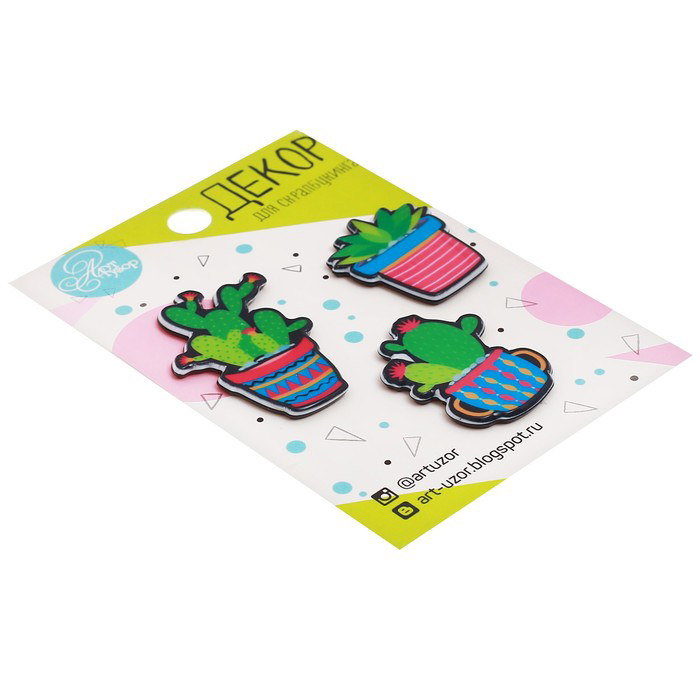 Набор акрилового декора Артузор "Кактусы"