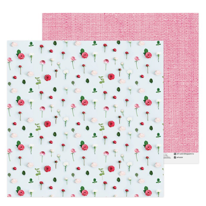 Бумага для скрапбукинга АртУзор "Розы" (ART544)