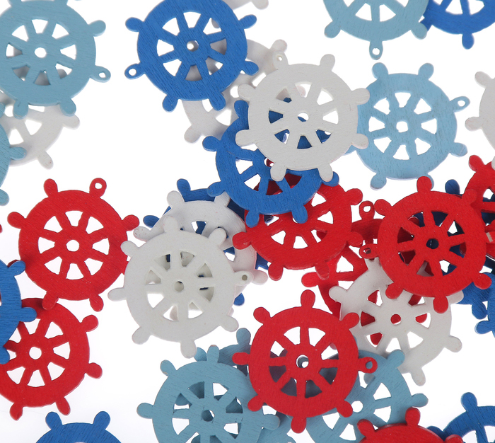 Набор деревяного декора "Штурвалы"