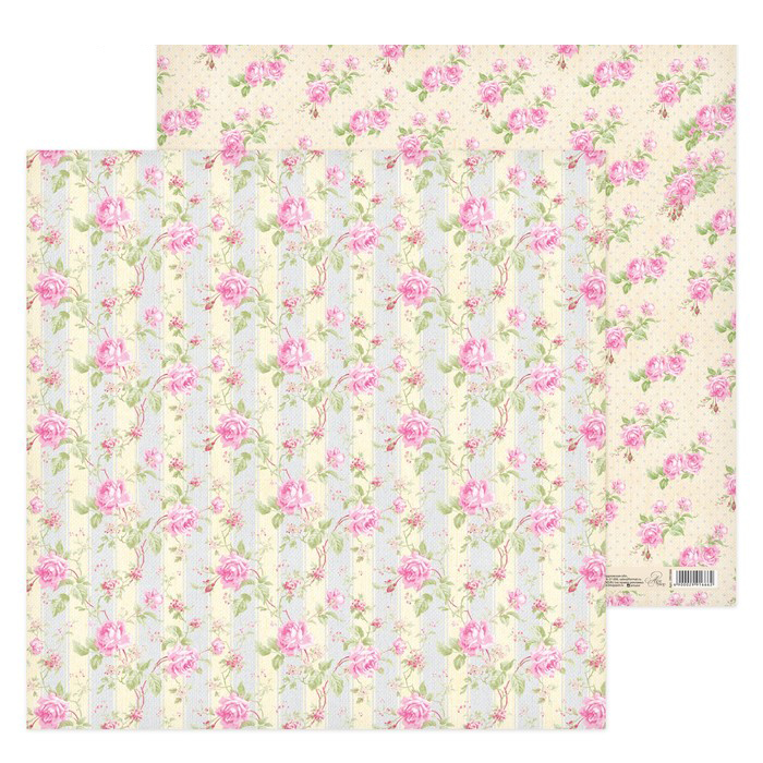 Бумага для скрапбукинга АртУзор "Цветочные мечты" (ART550-2)
