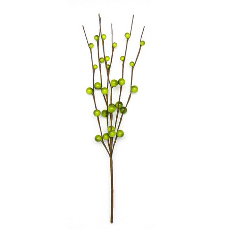 Декоративный букетик Рукоделие "Веточка с ягодами салатовый"