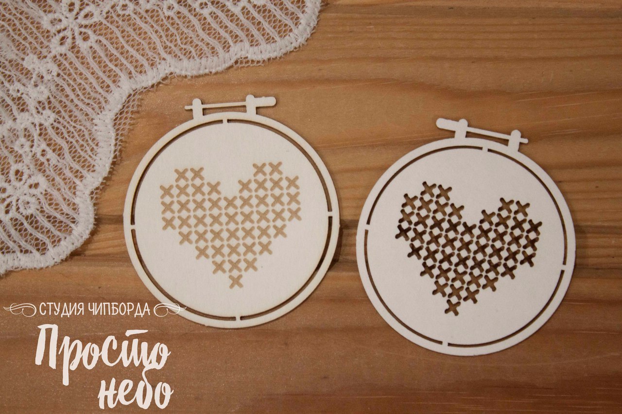 Чипборд Просто Небо. "Пяльцы "