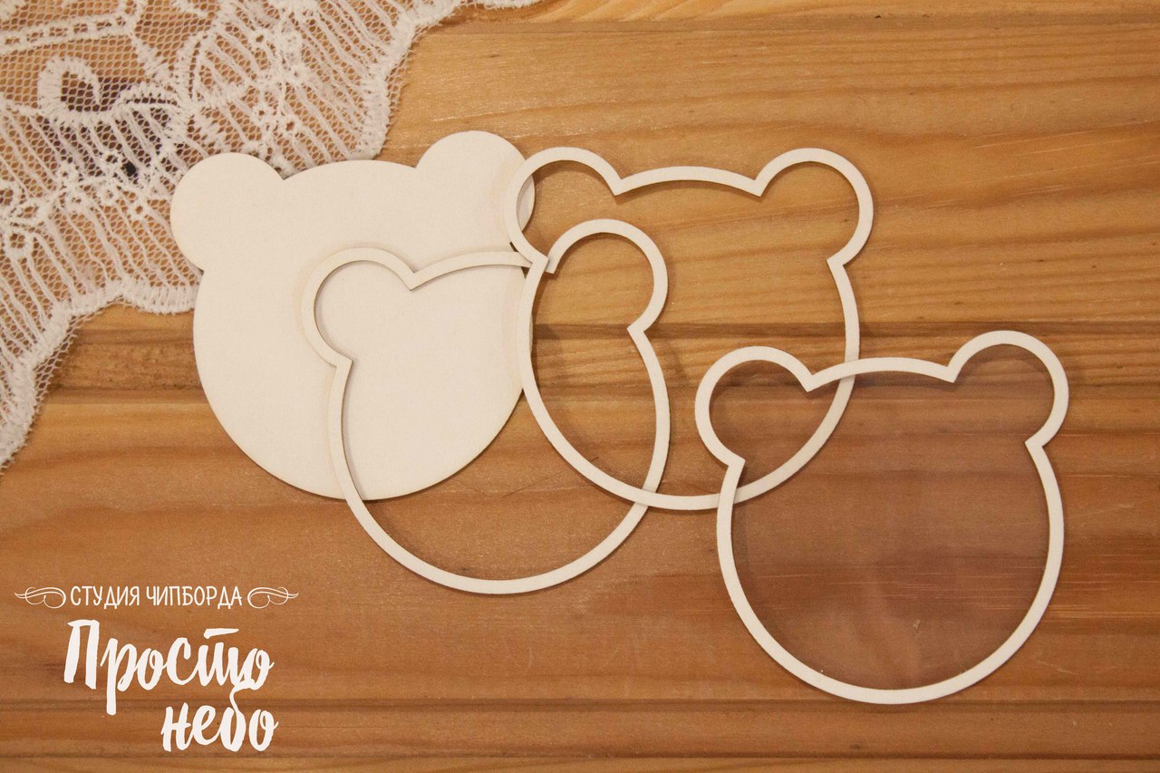 Чипборд Просто Небо. Шейкер "Медвежонок"