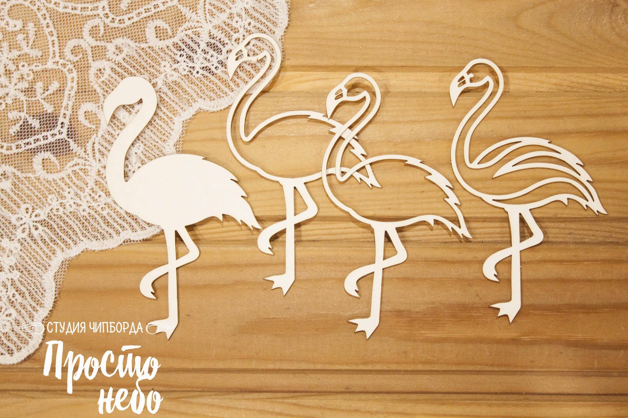 Чипборд Просто Небо. Шейкер "Фламинго"