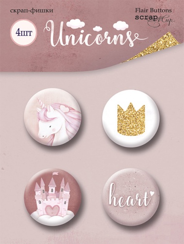 Набор фишек ScrapМир "Unicorns"