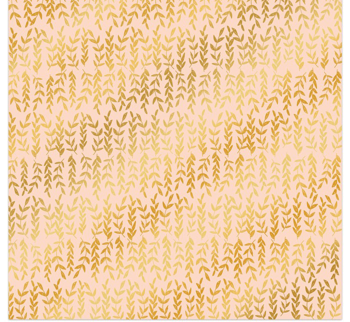 Бумага для скрапбукинга АртУзор с фольгированием "Веточки" (ART570)