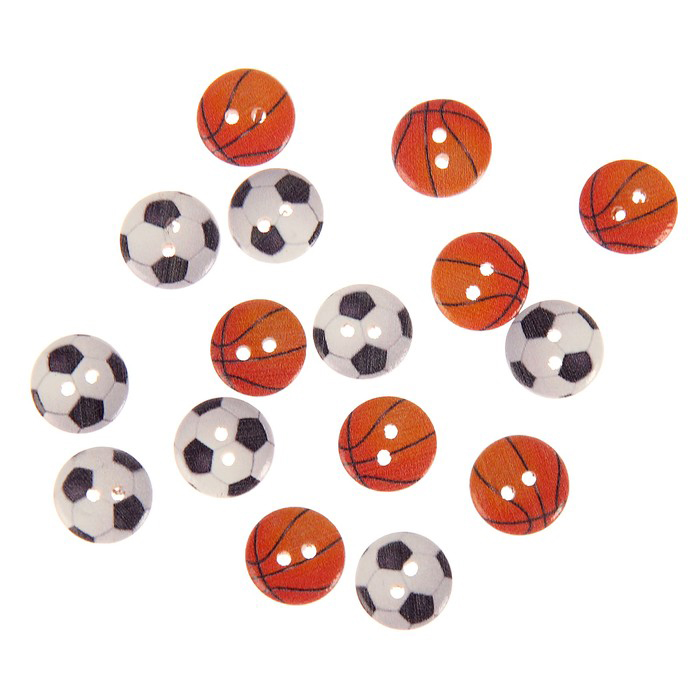 Деревянный декор "Мячики"