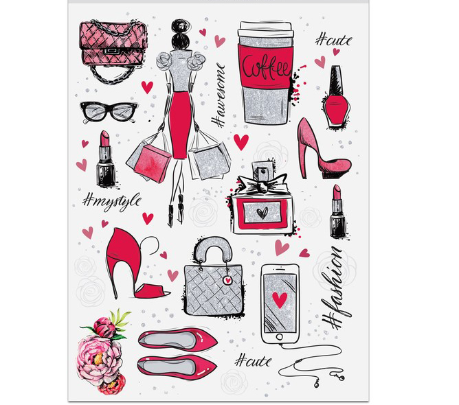 Наклейка Артузор "Fashion" 14 х 21 см