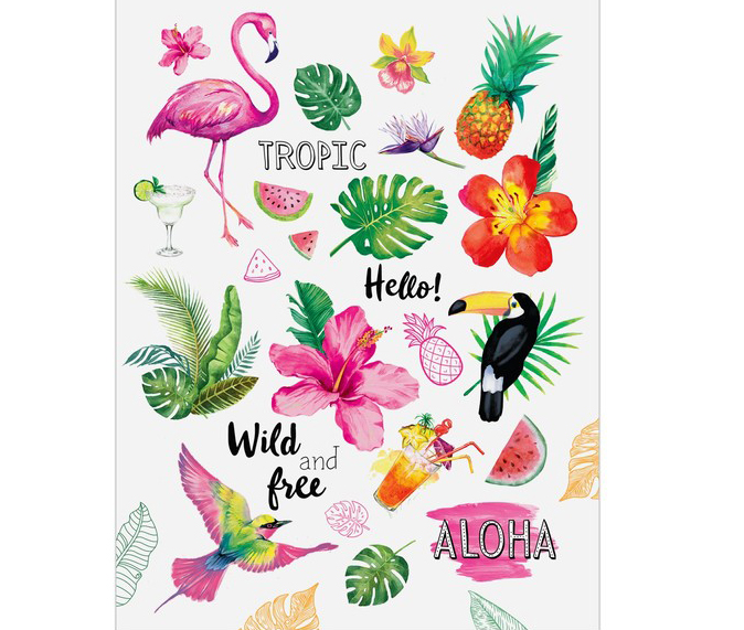 Наклейка Артузор "Tropic" 14 х 21 см