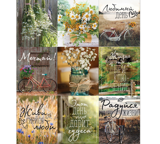 Наклейки бумажные Артузор "Радуйся жизни"