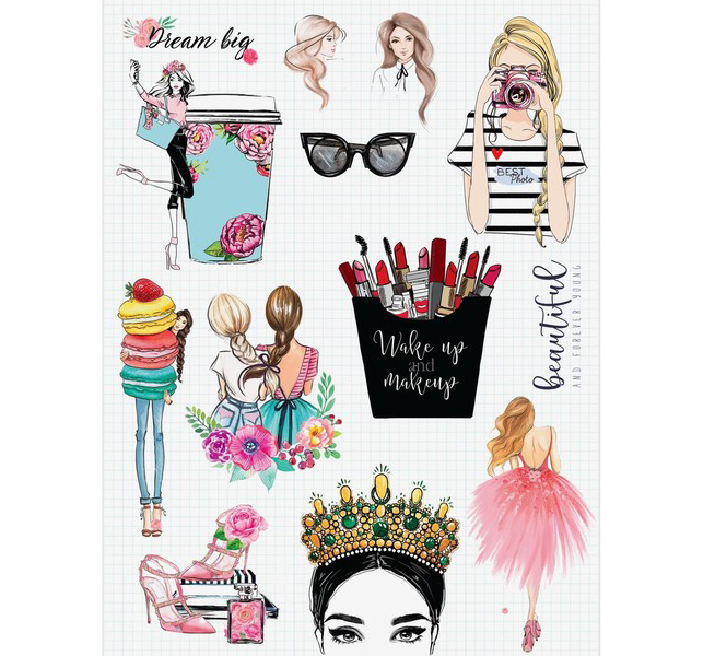 Наклейка Артузор "Dream big" 14 х 21 см