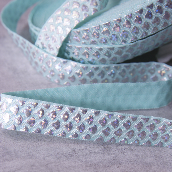 Резинка для блокнотов "Чешуйки", русалка на бирюзовом