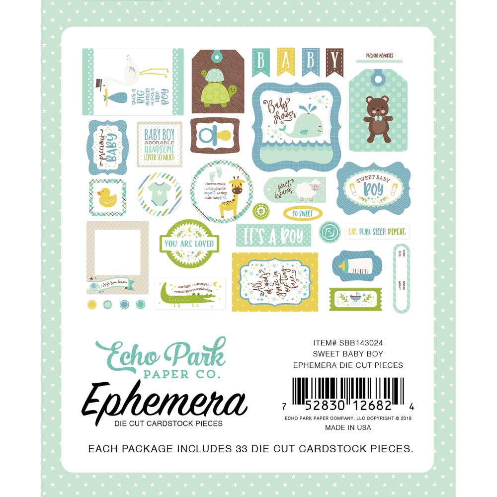 Вырубка из картона Echo Park "Sweet Baby Boy"