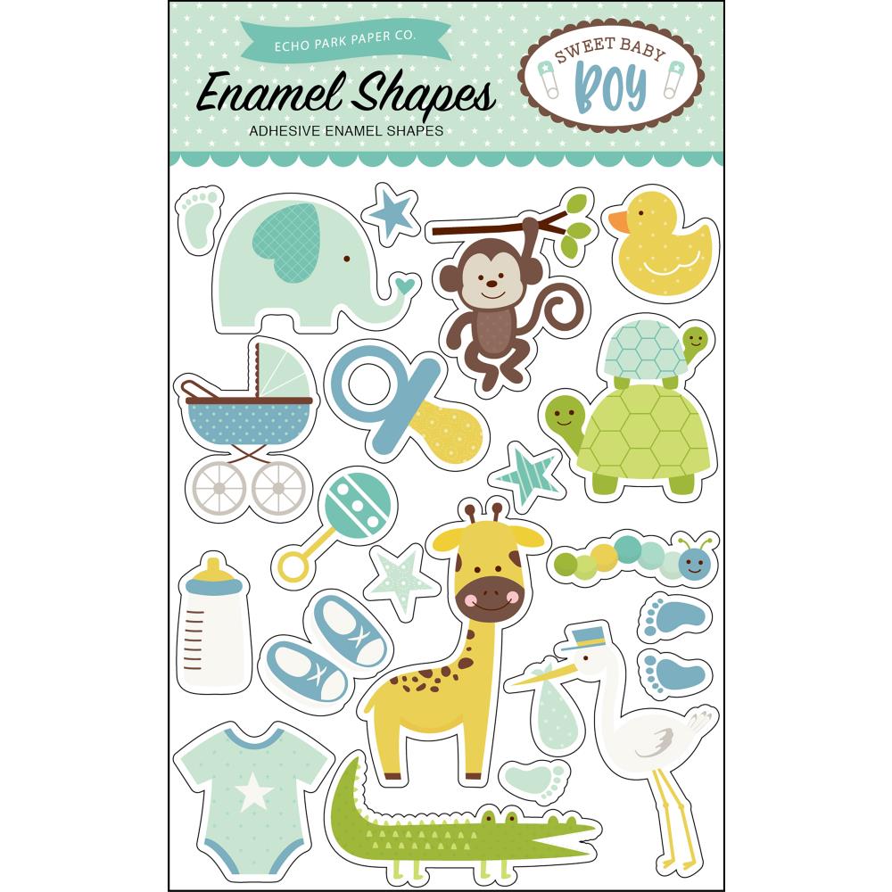 Эпоксидные наклейки Echo Park "Sweet Baby Boy", с жирафиком