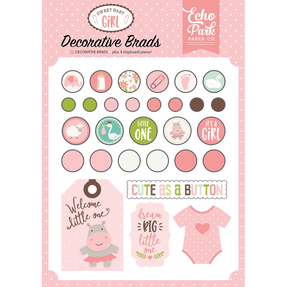 Набор брадс Echo Park "Sweet Baby Girl"