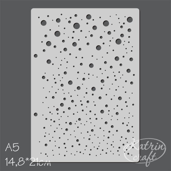 Трафарет Katrin craft А5 "Снегопад"