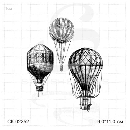 Штамп Stylish Stamps "Н-р монгольфьеров большой"