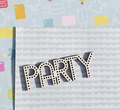 Чипборд WoodCraft "Party neon"