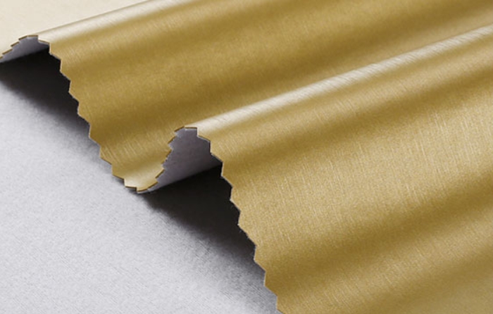 УЦЕНКА! Переплётный материал 35 х 50 см, винтажное матовое золото