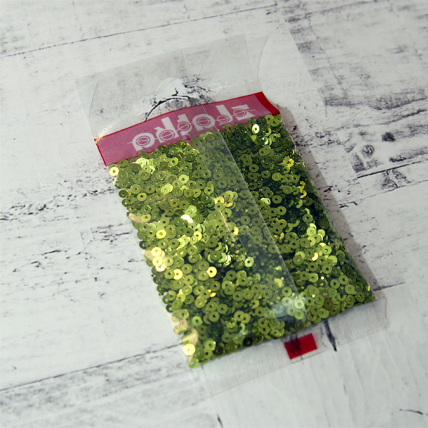 Пайетки мелкие Zlatka "Салатовые" (№63)