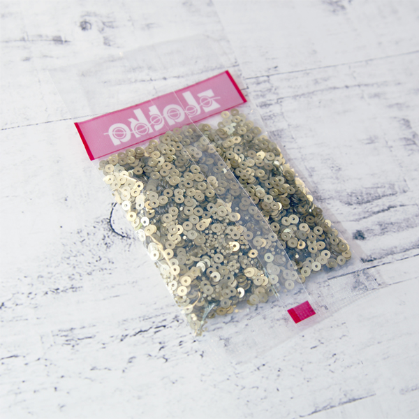 Пайетки мелкие Zlatka "Матовый золотой" (№12)