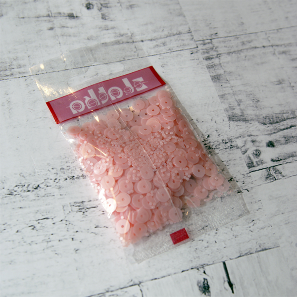 Пайетки Zlatka плоские 6 мм "Нежный розовый"