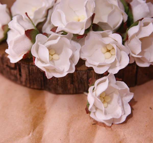 Цветок жасмина 3 см, 1 шт, цвет белый