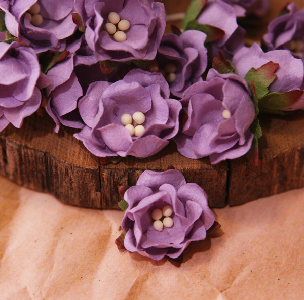 Цветок жасмина 3 см, 1 шт, цвет сиреневый