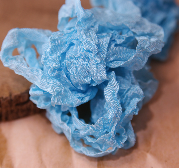 Шебби лента 5 метров, цвет бирюзово-голубой