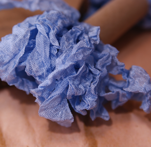 Шебби лента 5 метров, цвет голубой