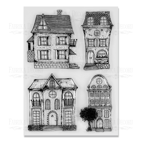 Набор штампов Фабрика Декору " Сказочные домики"