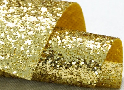 Ткань с КРУПНЫМ глиттером 35 х 50 см , цвет золотой