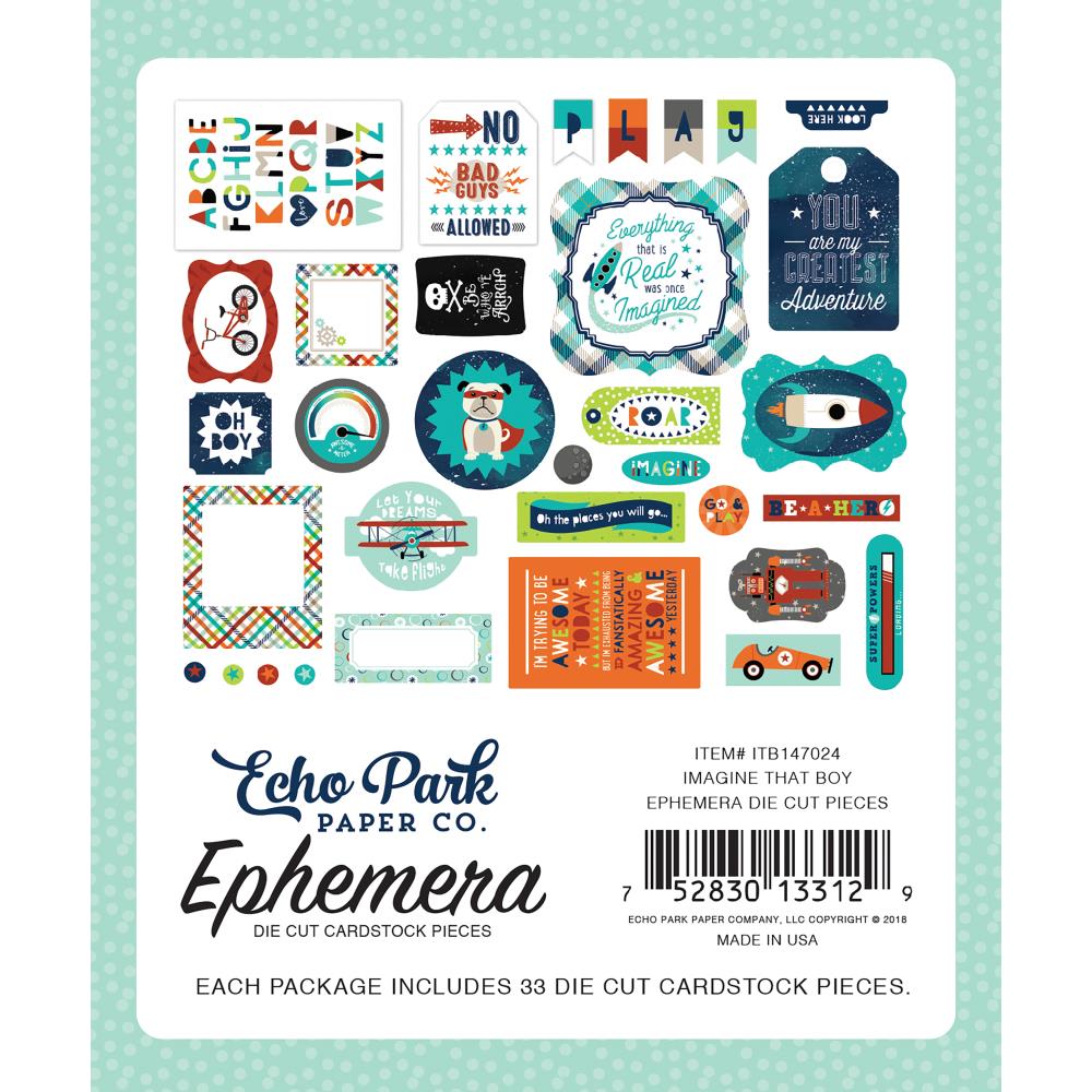 Набор картонной вырубки Echo Park"Imagine That Boy"