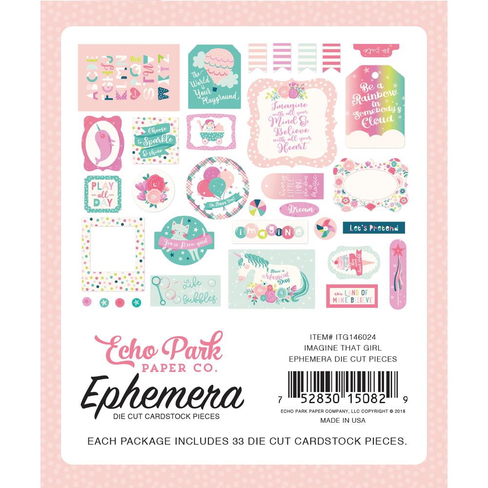Набор картонной вырубки Echo Park"Imagine That Girl"