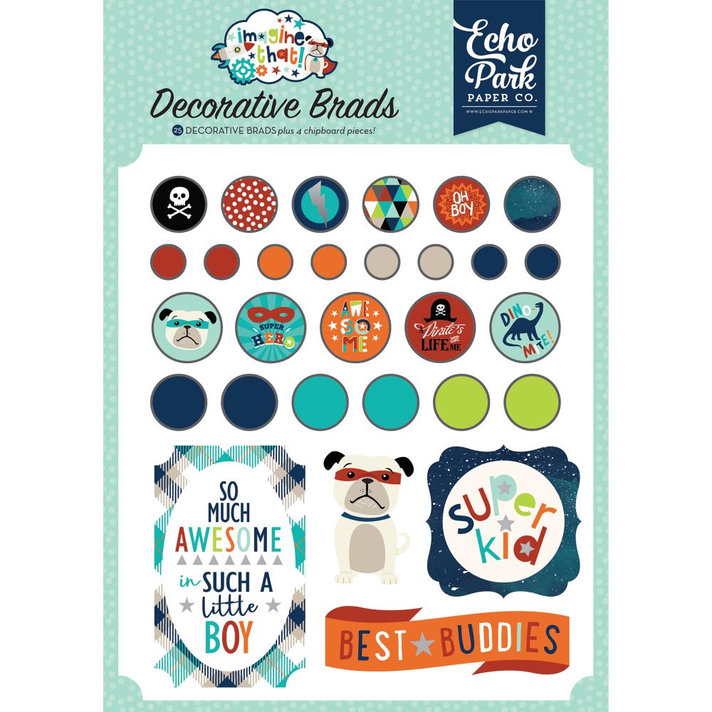 Набор брадс Echo Park "Imagine That Boy"