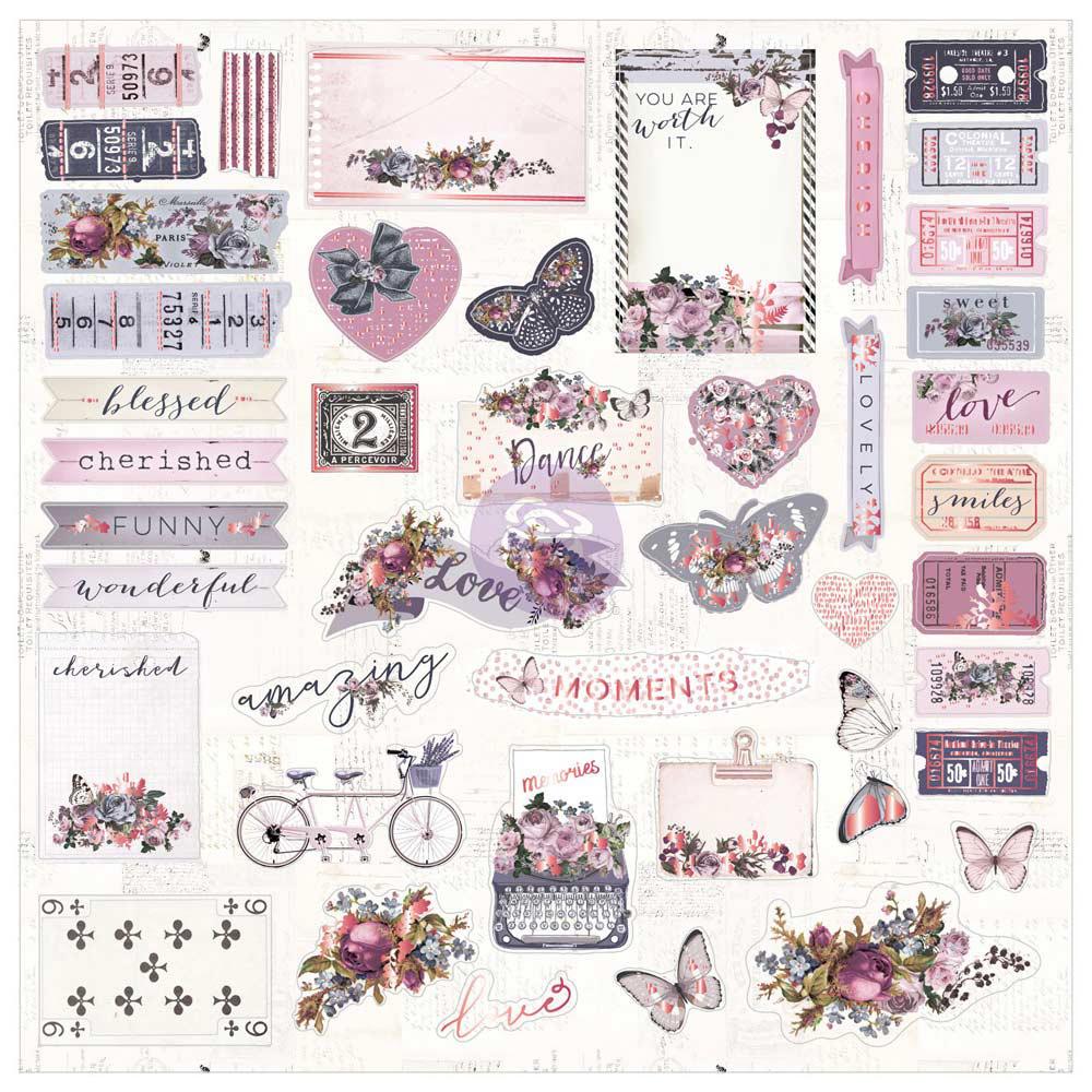 Набор картонной вырубки Prima Marketing "Lavender"