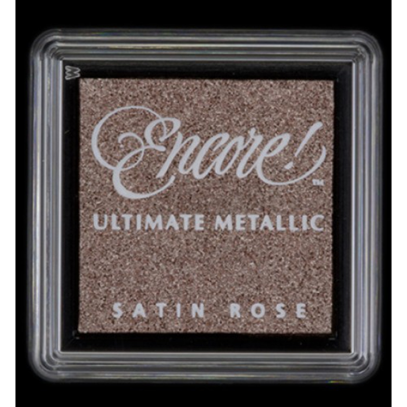Чернильная подушечка "Ultimate metallic". Цвет атласная роза.
