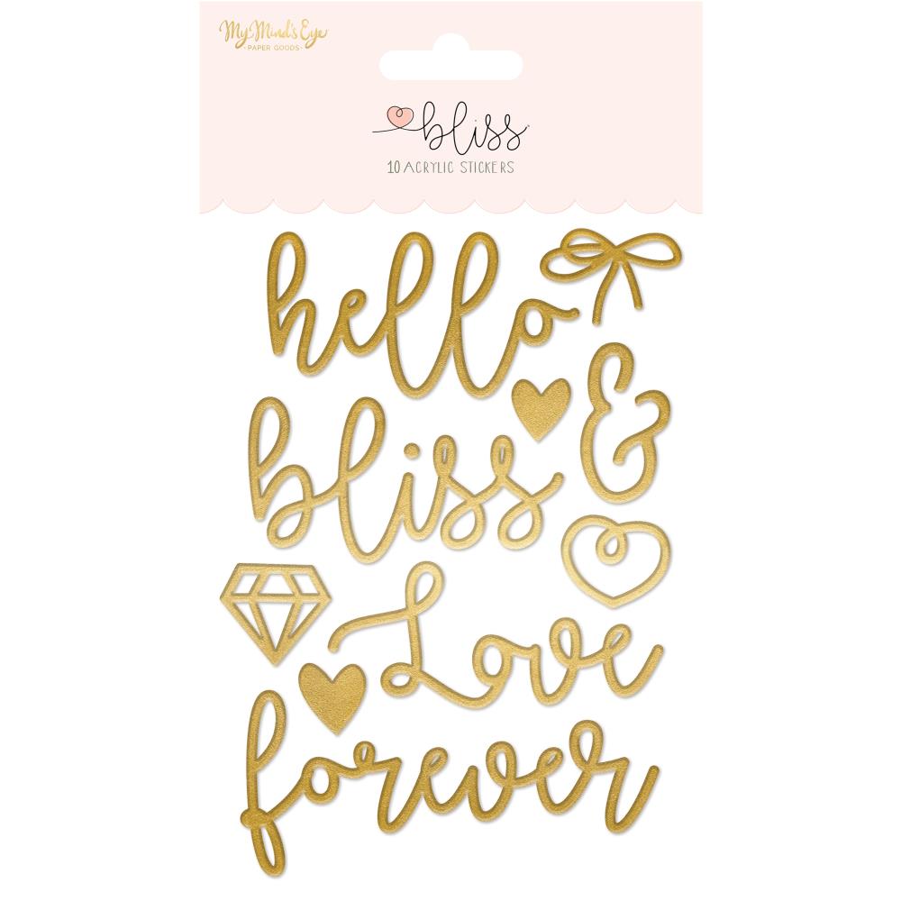 Набор акриловых надписей My Minds Eye "Bliss"