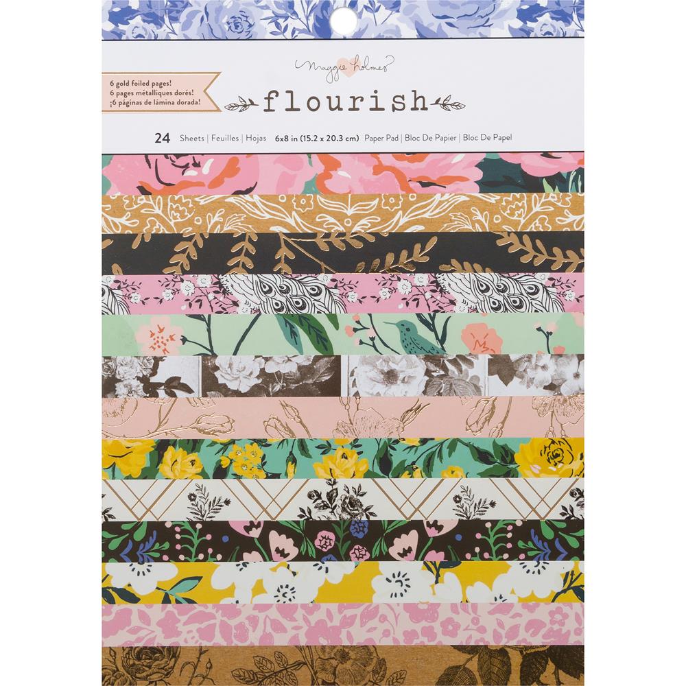 Набор бумаги 15 х 20 см Crate Paper " Flourish"