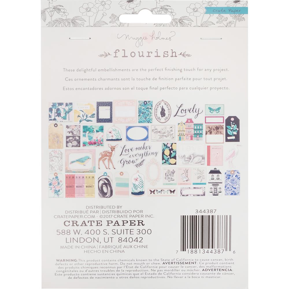 Набор картонной вырубки Crate Paper "Flourish"