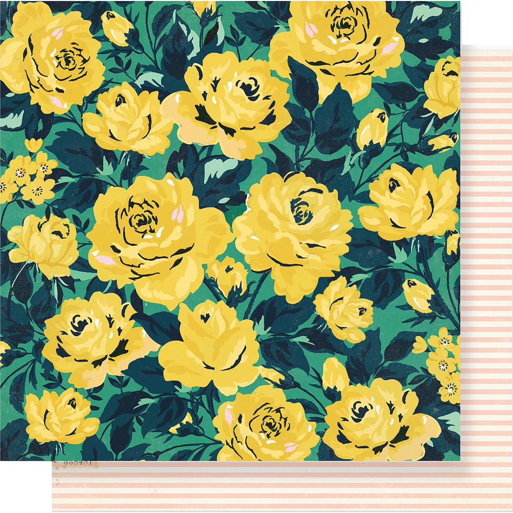 Двусторонняя бумага Crate Paper "Flourish"Grandiflora (Crate87)