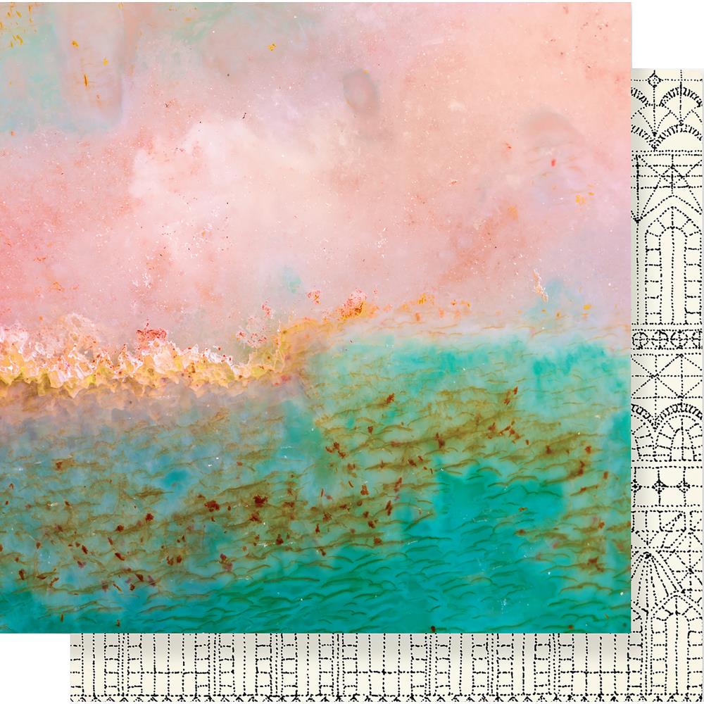 Двусторонняя бумага Crate Paper "Flourish"Royal (Crate89)