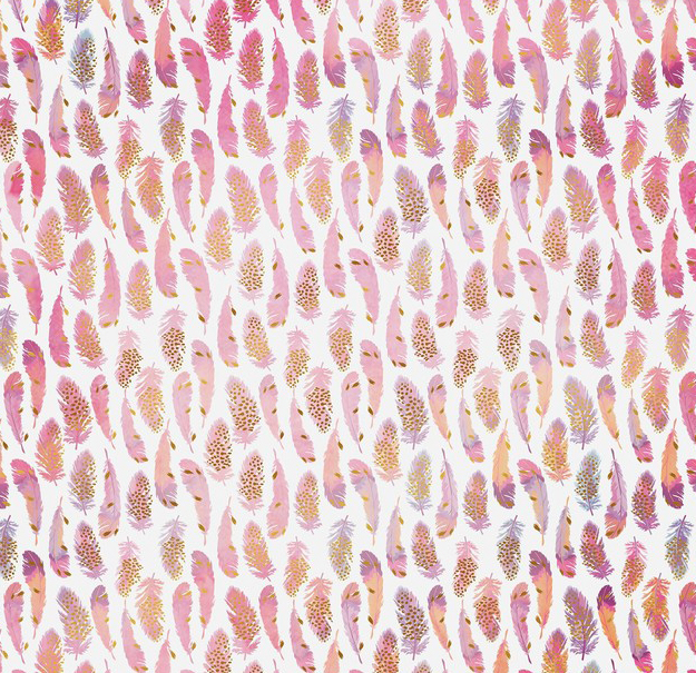 Бумага для скрапбукинга АртУзор с фольгированием "Перышки" (ART584)