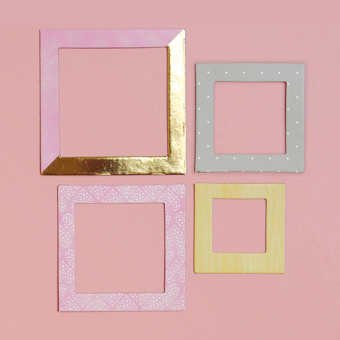 Набор рамочек Артузор с фольгированием "Вдохновление"