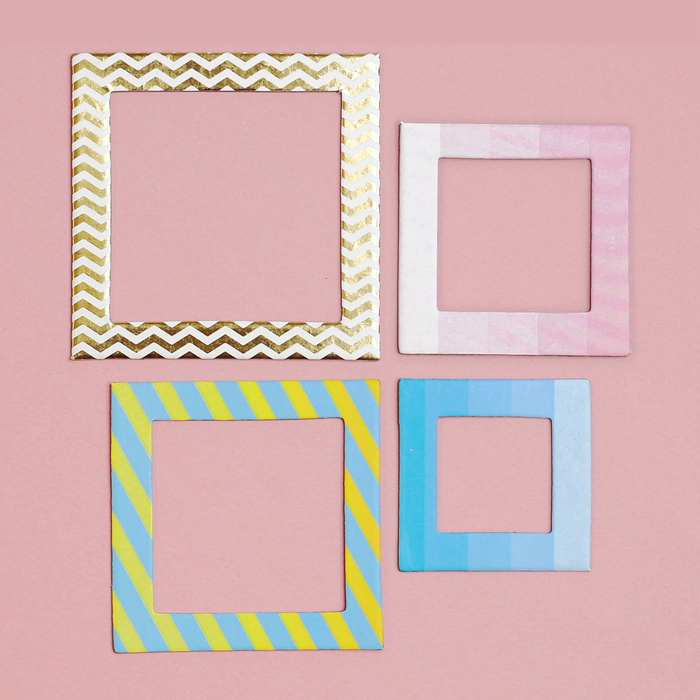 Набор рамочек Артузор с фольгированием "Цветное разнообразие"