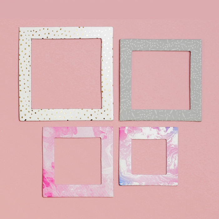 Набор рамочек Артузор с фольгированием "Нежные чувства"