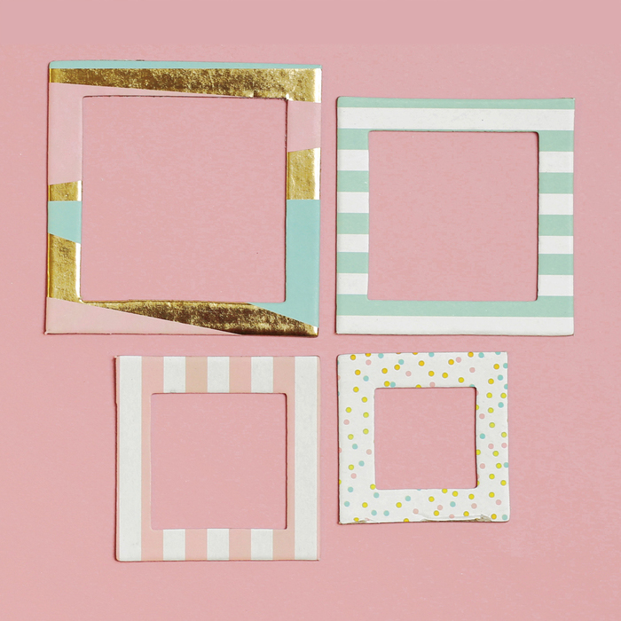 Набор рамочек Артузор с фольгированием "Яркие краски"